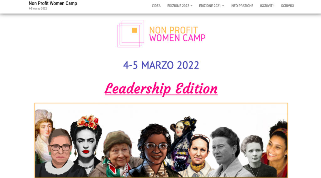 home page Non Profit Women Camp 