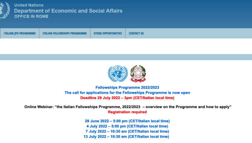 home page Fellowships Programme